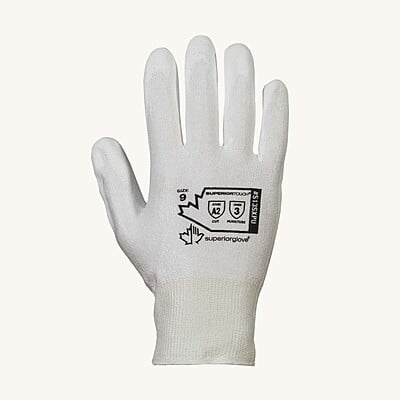 Superior Glove Lint-Free Dyneema® White Knit Glove With Firm Grip